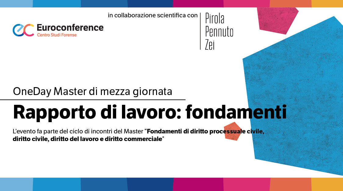 Immagine Rapporto di lavoro: fondamenti | Euroconference